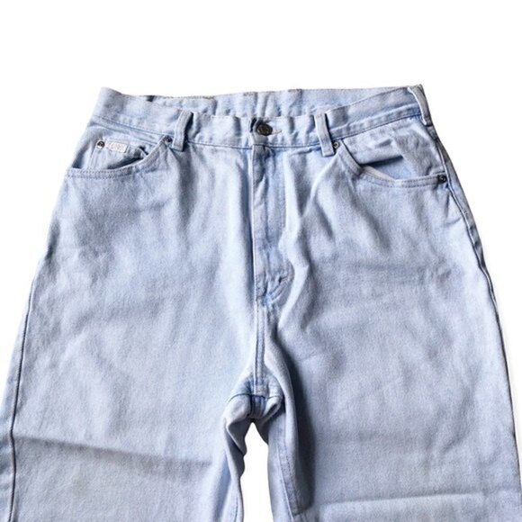 Vintage 80s Lee Jeans Mom Jeans Light Wash 10 Petite - Picture 5 of 14